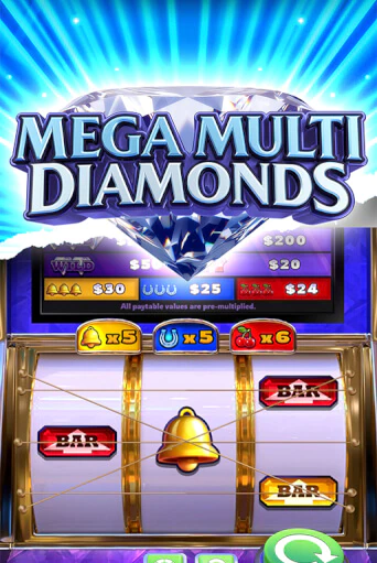 Mega Multi Diamonds играть онлайн  в демо игру в Crystal Casino Online
